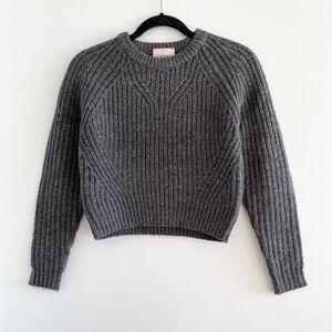 Sunday Best Cropped Sweater (Grey)